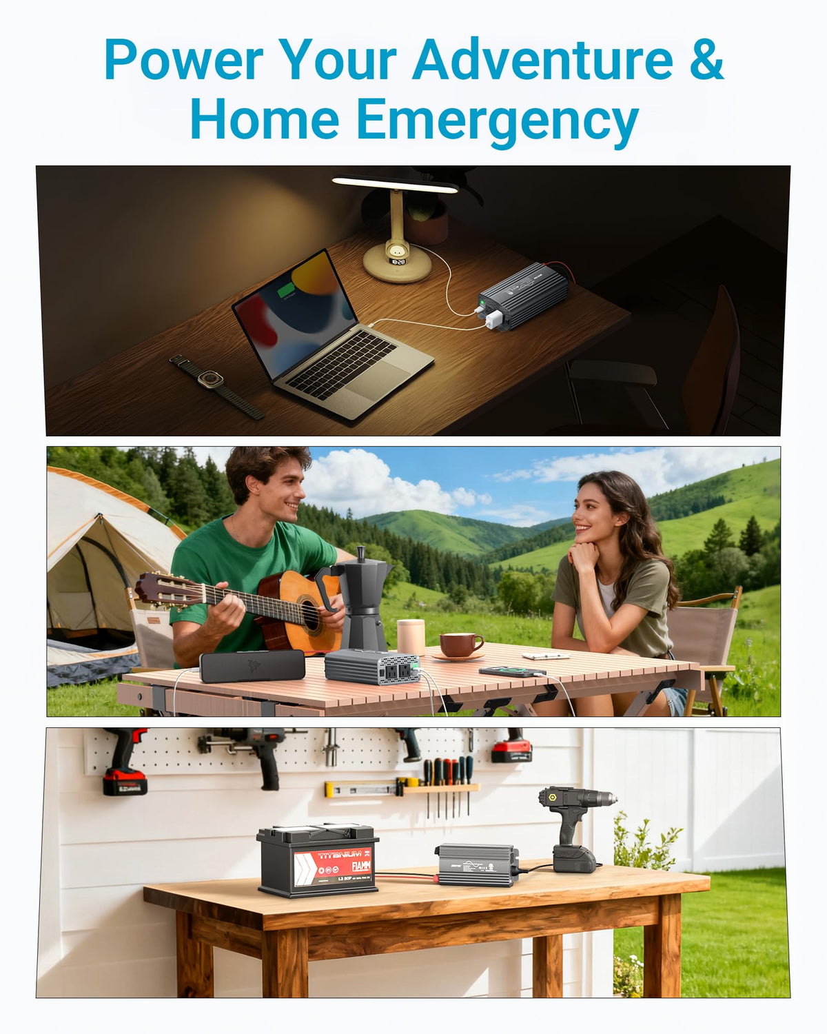 BESTEK powering appliances inside an RV showing reliable off-grid power