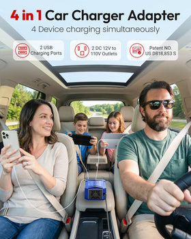 BESTEK inverter two AC outlets and two USB ports delivering versatile charging
