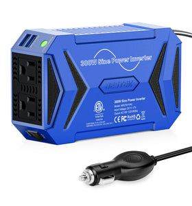 BESTEK inverter front panel showing outlets and indicators for easy access and safety