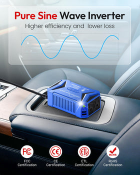 BESTEK inverter side vents and cooling fan for efficient heat dissipation