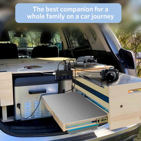 BESTEK packaging and accessories shot highlighting included fuse and easy installation