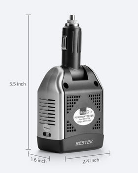 BESTEK product packaging with warranty card showing included support
