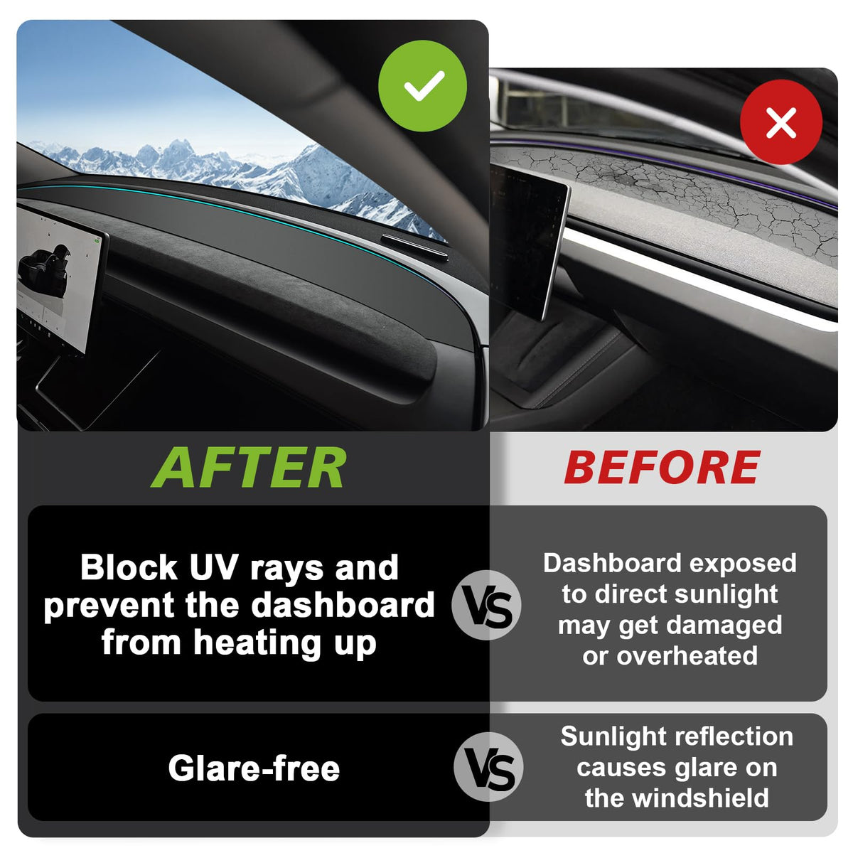 BestEvMod cutouts fitting vents and sensors for unobstructed airflow