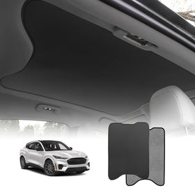 BestEvMod front view installed on Mach-E sunroof, reduces cabin heat