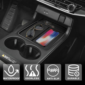 BestEvMod organizer holding phone and keys for easy access while driving