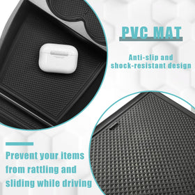 BestEvMod tray installed in Ioniq5 lower console for tidy, rattle-free storage