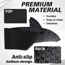 BestEvMod non-slip backing detail securing the mat and preventing movement
