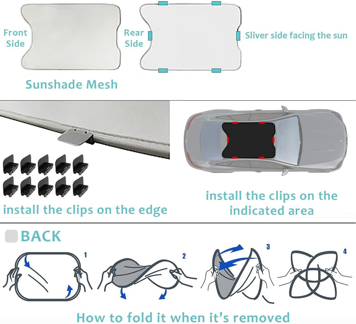 BestEvMod edge clip being attached showing simple tool-free install advantage