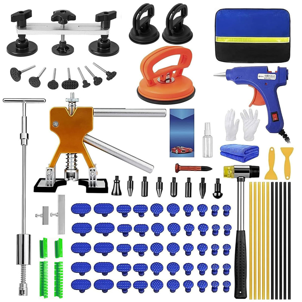 BESTGLOAL full kit layout showing organized tools for quick dent repairs