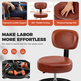 BestGlory adjustable footrest and pedestal providing leg support and stability