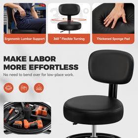 BestGlory adjustable footrest and tray showing convenient tool access