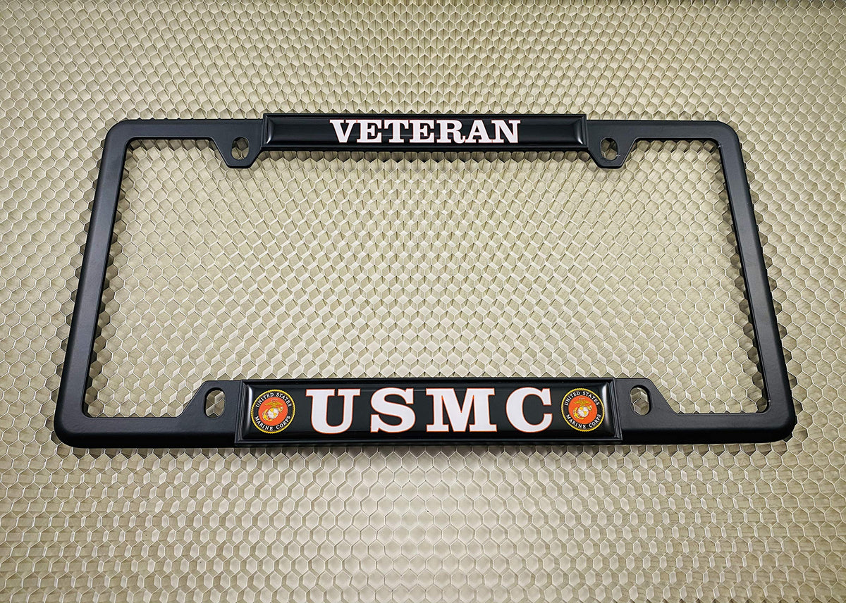 BestLicensePlateFrames back view showing retention tabs that prevent rattling