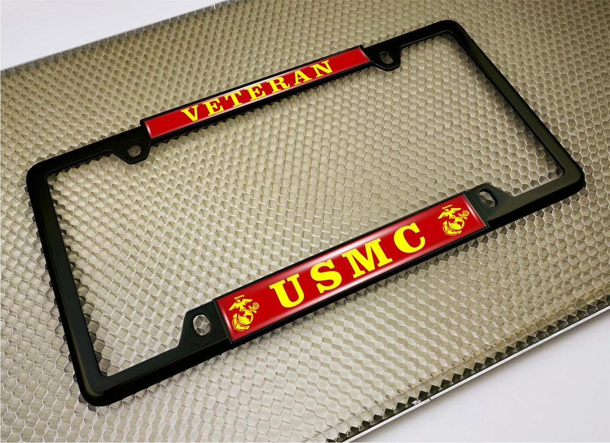 BestLicensePlateFrames rear view showing mounting holes and securing tabs for stability