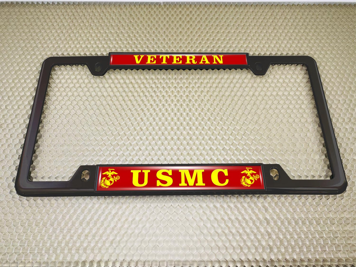 BestLicensePlateFrames side profile highlighting thin-top frame for unobstructed plate