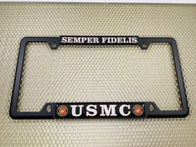 BestLicensePlateFrames rear view displaying four mounting holes and anti-rattle securing tabs