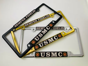 BestLicensePlateFrames shown next to a ruler for scale to confirm 12 by 6 inch compatibility