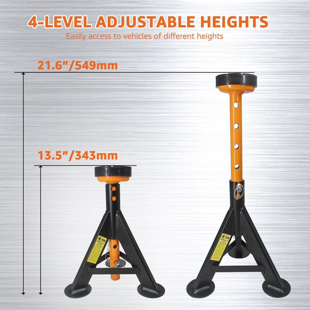 BESTOOL mobility pin and ratchet post detail, secures adjustable height reliably