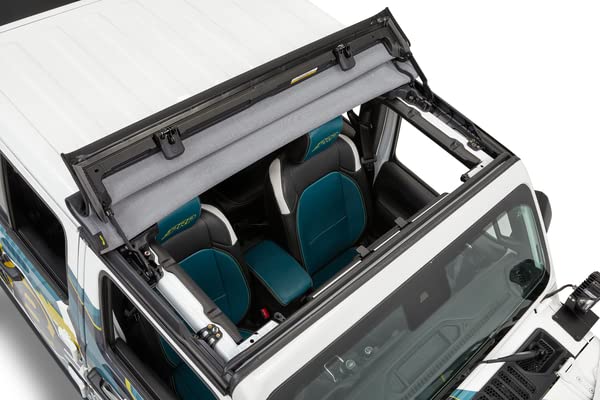 Bestop Sunrider door rail and seal detail showing secure fit and weather protection