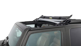 Bestop Sunrider front view showing clean fit and instant sky access