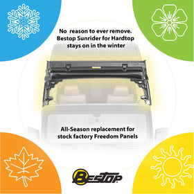 Bestop box contents showing pre-installed assembly and instructions