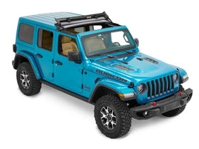 Bestop Sunrider size comparison on Jeep with ruler showing correct scale fit
