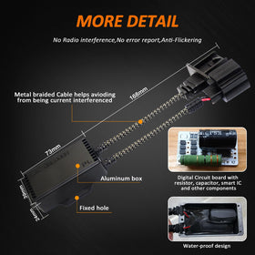 Bestview braided cable detail highlighting interference resistance and durability