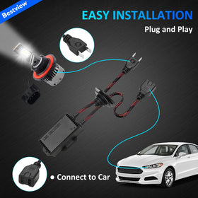 Bestview decoder installed behind headlight preventing flicker and errors