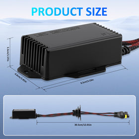 Bestview lifestyle image of vehicle fog lamp using decoder at night