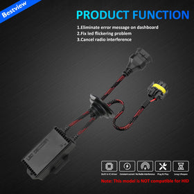 Bestview plug-and-play connector ready to replace factory bulb socket quickly