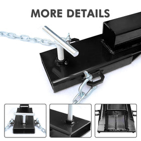 BESTZHEYU handle detail on hitch illustrating quick clamp-on installation benefit