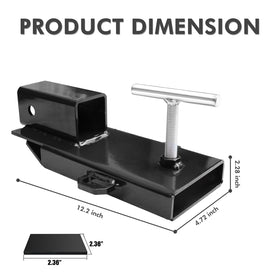 BESTZHEYU closeup of 2-inch receiver for universal hitch accessory compatibility