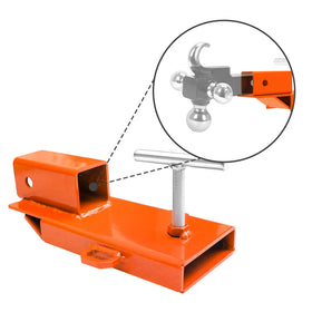 BESTZHEYU installed with 2" ball demonstrating standard hitch compatibility