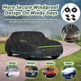BETERNY elastic hem and security lock securing cover in wind