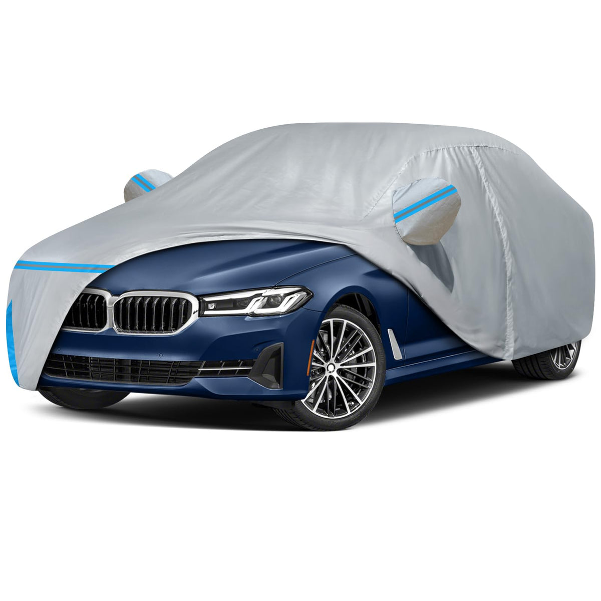 BETERNY front view on BMW 5 Series showing full coverage and fit for protection