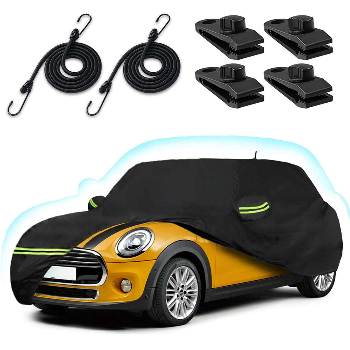 BETERNY front view fitted on Mini Cooper showing full-body protection