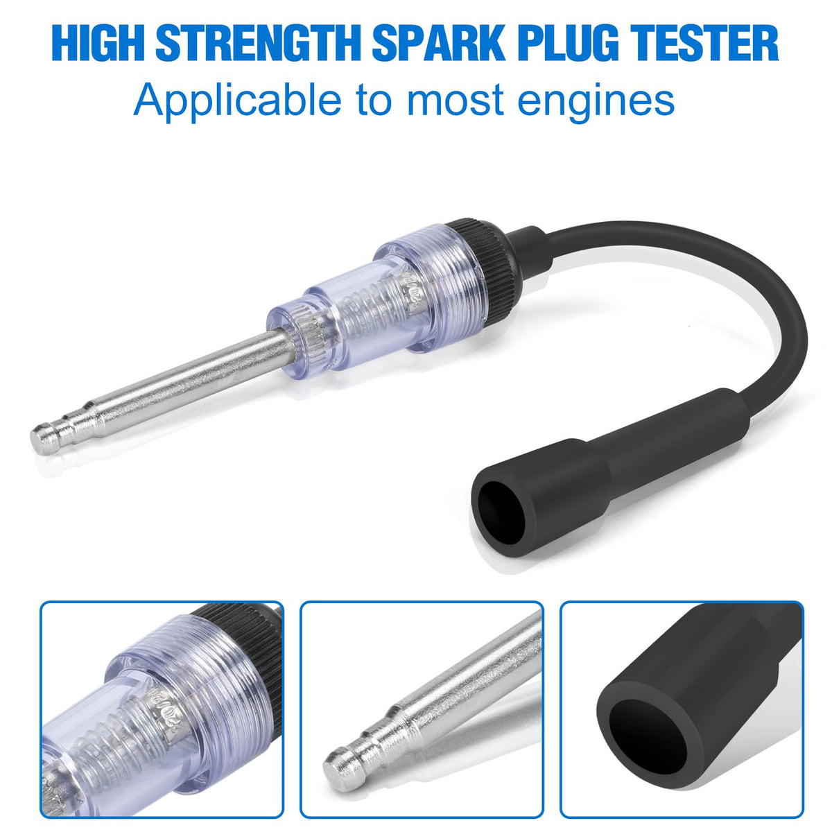 BETOOLL 14mm and 16mm magnetic swivel sockets holding a spark plug securely