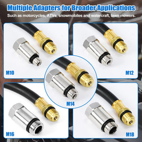 BETOOLL assortment of ten adapters and fittings for broad engine compatibility