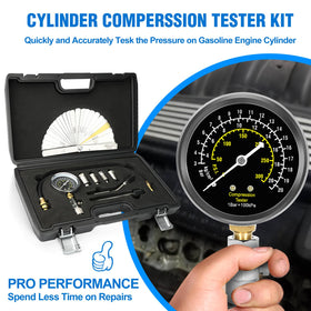 BETOOLL gauge close-up dial clear readings in PSI, bar and kg/cm²
