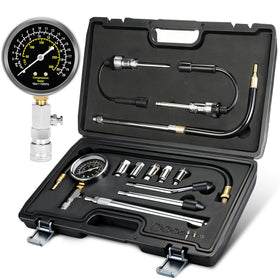 BETOOLL compression tester front view showing gauge and hose for quick diagnostics
