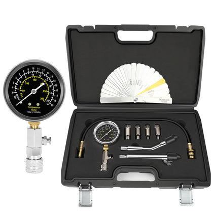 BETOOLL compression tester front view showing gauge for quick diagnostics
