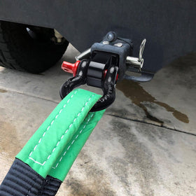 BETOOLL with 3/4" D-ring engaged demonstrating secure towing connection