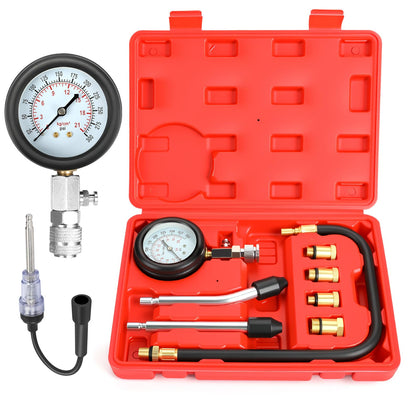 BETOOLL front packaging showing complete compression tester kit and portability benefit