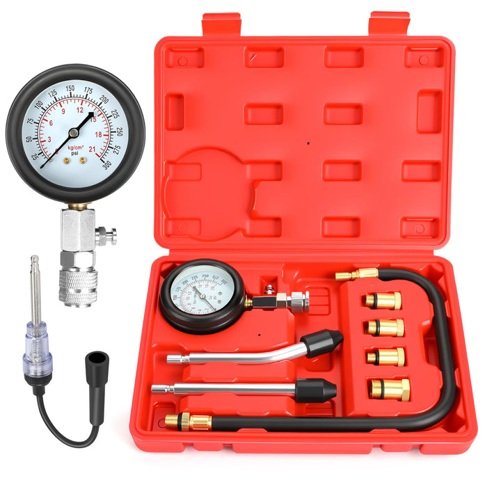 BETOOLL front packaging showing complete compression tester kit and portability benefit