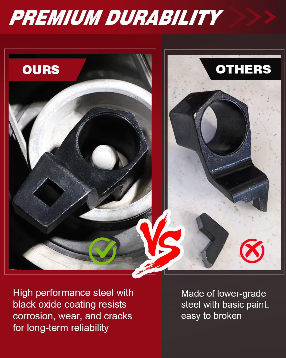 BETOOLL tool holding a Honda crank pulley during bolt removal demonstrating stability