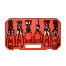 BETOOLL long-reach flexible shaft plier close-up demonstrating bendable reach for tight engine bays