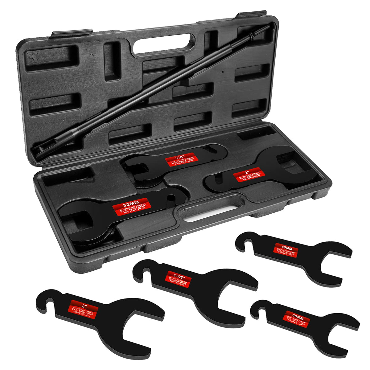 BETOOLL arranged wrench cups displaying seven sizes for fast selection benefit