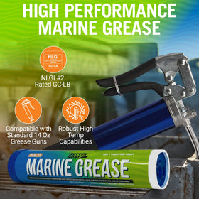 Better Boat close-up blue grease texture showing smooth consistency and adhesion benefit