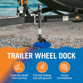 Better Boat close-up texture and molded cup that secures wheel and prevents rolling