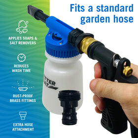 Better Boat nozzle adjustment close-up showing six settings for customized foam control benefit