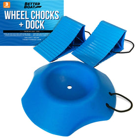 Better Boat front packaging showing chocks and wheel dock, highlights durability